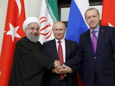 آنچه در نشست روحانی، پوتین و علی اف گذشت