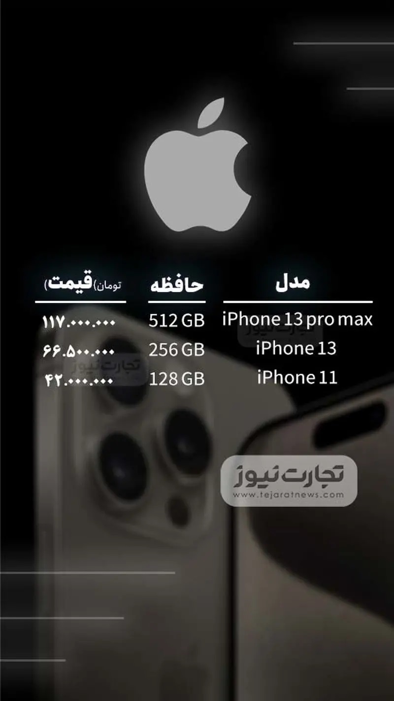 قیمت گوشی موبایل امروز ۸ بهمن ۱۴۰۳ + جدول ق.گ+8+بهمن