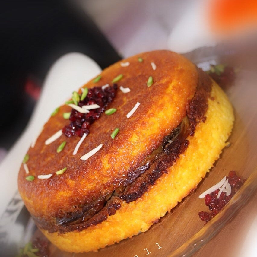 طرز تهیه ته چین مرغ و بادمجان مجلسی، غذای اصیل شیرازی 35