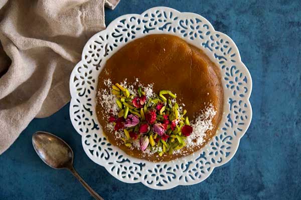 طرز تهیه حلوای اوماج با شیره انگور یک دسر مقوی برای افطار
