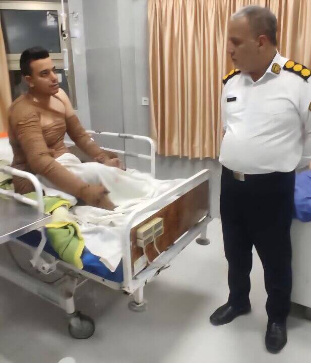 عکس | آتش زدن مامور پلیس راهور در مشهد! 4467670