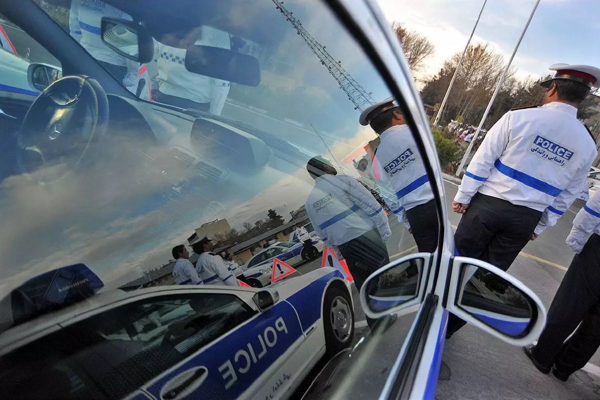 عکس | آتش زدن مامور پلیس راهور در مشهد!
