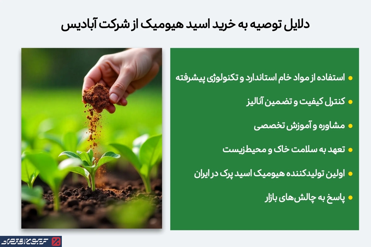 چرا کشاورزان حرفهای برای خرید هیومیک اسید، آبادیس را انتخاب میکنند؟ دلایل توصیه به خرید اسید هیومیک از شرکت آبادیس