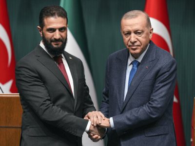 فیلم جنجالی از لحظه تشکر جولانی از ترامپ، اردوغان و بن‌سلمان + فیلم