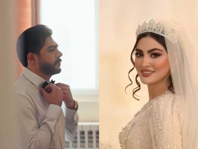 مریم مومن ازدواج کرد/ مراسم عقد آریایی مریم مومن در قصر مجلل با تاج الماس+ فیلم